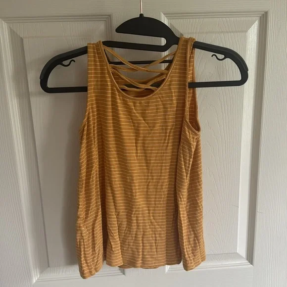 Striped Yellow Tank Top for Kids - Picture 5 of 5
